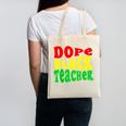 Dope Teacher African American Graduation History Month Canvas Tote Bag
