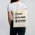Eat Sleep Study For Bar Exam Lawyer Graduation Canvas Tote Bag