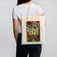 Elder Emo Floral Gothic Vintage Nostalgia Canvas Tote Bag