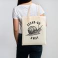 Escar Go Away Snail Vintage French Pun Introvert Humor Canvas Tote Bag Escar Go Away Snail Vintage French Pun Introvert Humor Canvas Tote Bag