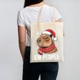 Ew People Capybara Christmas Introvert Holiday Humor Canvas Tote Bag Ew People Capybara Christmas Introvert Holiday Humor Canvas Tote Bag