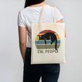 Ew People Cat Lazy Introvert Anti Social Canvas Tote Bag