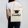 Finally I'm Graduate Graduation Canvas Tote Bag