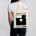 Floppy Disk Computer Nostalgia Fun PC Enthusiast History Canvas Tote Bag