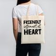 Friendly Introvert At Heart Raglan Baseball Tee Canvas Tote Bag Friendly Introvert At Heart Raglan Baseball Tee Canvas Tote Bag