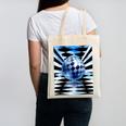 Frutiger Aero Aesthetic Tech Checkered Room Orb Sky Raglan Baseball Tee Canvas Tote Bag
