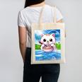 Frutiger Aero Aesthetic Tech Kawaii Ramen Cat Fishes Canvas Tote Bag