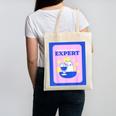 Fun Cute Introvert Cat Character With Wine Canvas Tote Bag