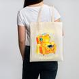 Go Away I'm Introverting Cat Coffee Headphones Canvas Tote Bag