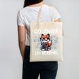 Go Away I'm Reading Book Reader Cute Fox Loves Books Canvas Tote Bag