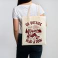 Go Outside Read a Book Vintage Bibliophiles Canvas Tote Bag
