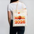 Graduation Basketball Retro Proud Mom Of A 2026 Graduate Canvas Tote Bag