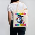 Graduation I Crushed 2nd Grade Unicorn Girls Grad Magical Canvas Tote Bag