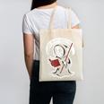Grim Reaper Bookworm Cute Book Reading Halloween Canvas Tote Bag