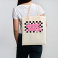 Groovy Senior Class Of 2026 Coquette Pink Bow Graduation Canvas Tote Bag