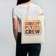 Grouchy Potato Crew Introvert Sarcasm Canvas Tote Bag