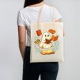 Halloween Cute Ghost Shirt Reading Books Ghost Canvas Tote Bag
