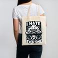 I Hate Everyone Introvert Anti-Social Dark Humor Canvas Tote Bag