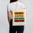 Hema Definition Like A Book Club With Swords Canvas Tote Bag