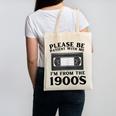 Over The Hill Please Be Patient I'm From The 1900s VHS Canvas Tote Bag Over The Hill Please Be Patient I'm From The 1900s VHS Canvas Tote Bag