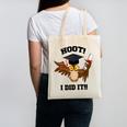 Hoot I Did It Grad Owl Holding Graduation Diploma Congrats Canvas Tote Bag