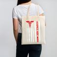 Hospice Aide American Flag Nurses Graduation Medical Canvas Tote Bag