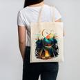 Id Rather Be Camping Great Outdoors Love Glamping Introvert Canvas Tote Bag