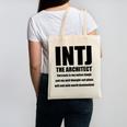 INTJ Architect Personality Introvert Sarcastic Canvas Tote Bag
