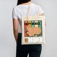 Introvert Capybara Rodent Animal Lover Antisocial Retro Canvas Tote Bag