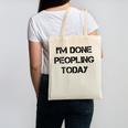 Introvert Design For Introverted Men And Women Canvas Tote Bag Introvert Design For Introverted Men And Women Canvas Tote Bag