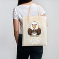 Introvert Eagle And Coffee Lovers Canvas Tote Bag