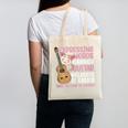 Introvert Guitarist Expressing Words Through Guitar Melody Canvas Tote Bag