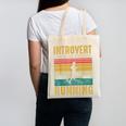 Introvert But Willing To Discuss Running Canvas Tote Bag Introvert But Willing To Discuss Running Canvas Tote Bag