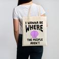 Introverted Sarcastic Humor Antisocial Introvert Canvas Tote Bag