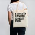 Introverted Tennis Player Tennis Introvert Canvas Tote Bag Introverted Tennis Player Tennis Introvert Canvas Tote Bag