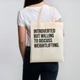Introverted Weightlifter Gym Weightlifting Introvert Canvas Tote Bag Introverted Weightlifter Gym Weightlifting Introvert Canvas Tote Bag