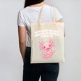 Introverted But Willing To Discuss Axolotl Salamander Canvas Tote Bag Introverted But Willing To Discuss Axolotl Salamander Canvas Tote Bag