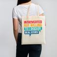 Introverted But Willing To Discuss Real Estate Canvas Tote Bag Introverted But Willing To Discuss Real Estate Canvas Tote Bag