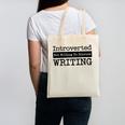 Introverted But Willing To Discuss Writing Cool & Canvas Tote Bag Introverted But Willing To Discuss Writing Cool & Canvas Tote Bag