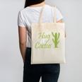 Introverts Sassy Saying Sassy Quote No Hugs Go Hug Cactus Canvas Tote Bag