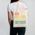 It's Way Too Peopley Outside Introvert Sarcastic Vintage Canvas Tote Bag