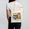 Just a Girl Who Loves Cats And Books Canvas Tote Bag