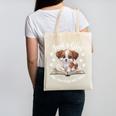 Just a Girl Who Loves Dogs And Books Cute Dog Canvas Tote Bag Just a Girl Who Loves Dogs And Books Cute Dog Canvas Tote Bag