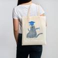 Just Graduated Cat With Graduation Cap And Diploma For Men Women Girls Kids Canvas Tote Bag