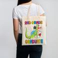 Kids 2nd Grade Graduate Dinosaur Trex 2nd Grade Graduation Canvas Tote Bag