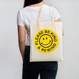 Be Kind Rewind Shirt Retro Nostalgia Sticker 80s 90s Tee Premium Tri-Blend Canvas Tote Bag