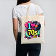 I Love The 70s Vintage Cassette Roller Vinyl Nostalgia 70s Canvas Tote Bag