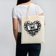 Mixed Tape Emotions Music Lover Nostalgia Quote Premium Tri-Blend Canvas Tote Bag