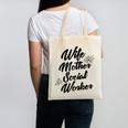 MSW Mom Graduation T-Shirt Social Worker Wife Mother Canvas Tote Bag