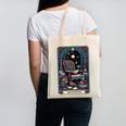 Mystical Library Book Reader The Introvert Tarot Card Canvas Tote Bag Mystical Library Book Reader The Introvert Tarot Card Canvas Tote Bag